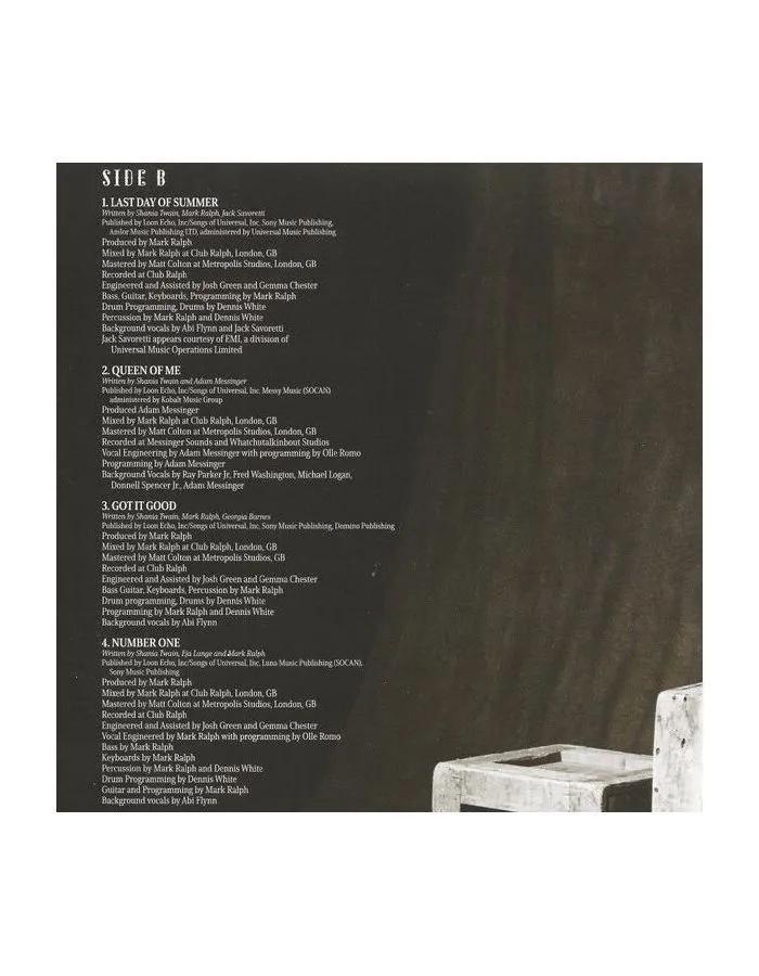 Виниловая пластинка Twain, Shania, Queen Of Me (0602448616128) - фото 8