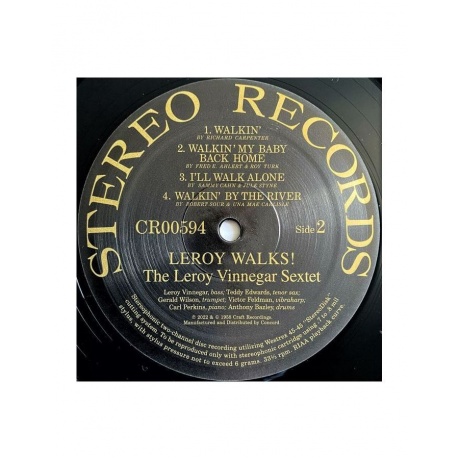 Виниловая пластинка Vinnegar, Leroy, Leroy Walks! (Acoustic Sounds) (0888072471481) - фото 5
