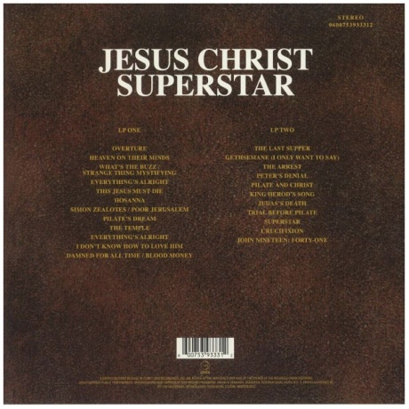 Виниловая пластинка Webber, Andrew Lloyd, Jesus Christ Superstar (0600753933312) - фото 2