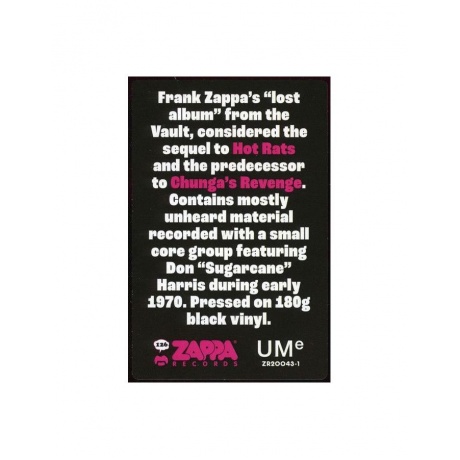 Виниловая пластинка Zappa, Frank, Funky Nothingness (0602455270801) - фото 14