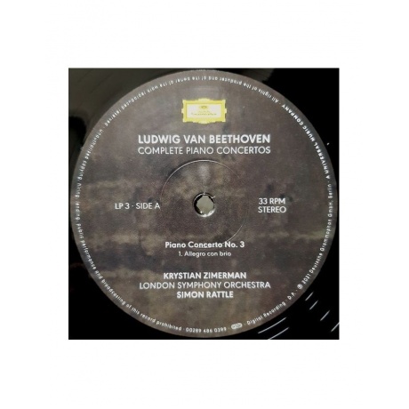 Виниловая пластинка Zimerman, Krystian, Beethoven: Complete Piano Concertos (Box) (0028948399758) - фото 9