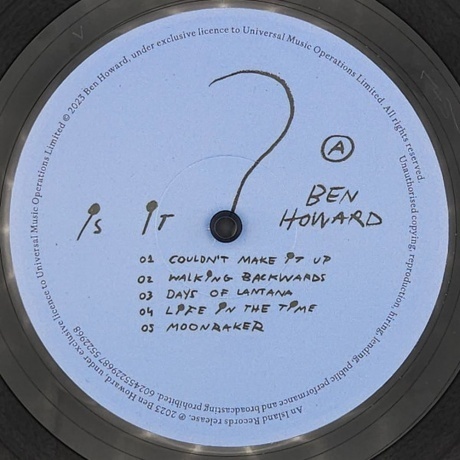 Ben Howard - Is It? (0602455229687) виниловая пластинка - фото 3