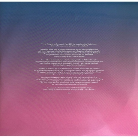Elton John - The Lockdown Sessions (0602438711741) виниловая пластинка - фото 9