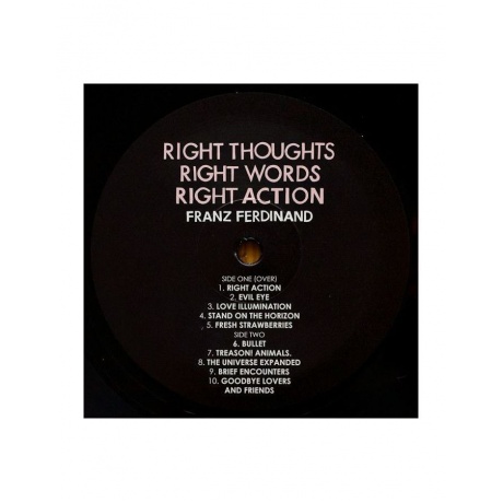 0887828025510, Виниловая пластинка Franz Ferdinand, Right Thoughts, Right Words, Right Action - фото 4