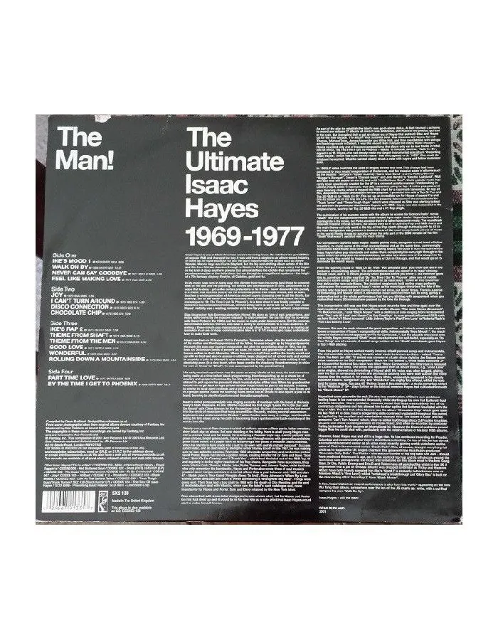 0029667913317, Виниловая пластинка Hayes, Isaac, The Man: Ultimate - фото 2