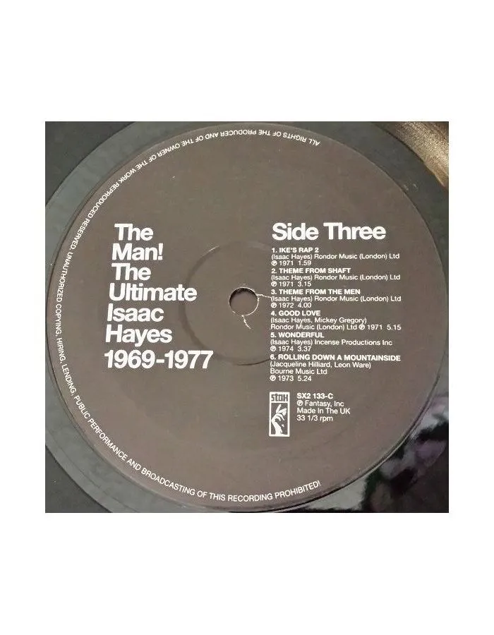 0029667913317, Виниловая пластинка Hayes, Isaac, The Man: Ultimate - фото 5