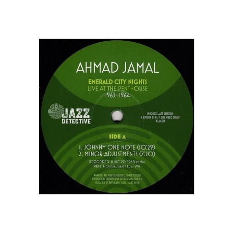 8435395503522, Виниловая пластинка Jamal, Ahmad, Emerald City Nights: Live At The Penthouse 1963 - 1964 - фото 5