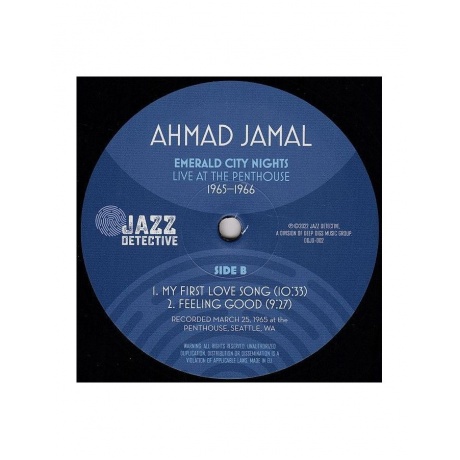 8435395503539, Виниловая пластинка Jamal, Ahmad, Emerald City Nights: Live At The Penthouse 1965 - 1966 - фото 6