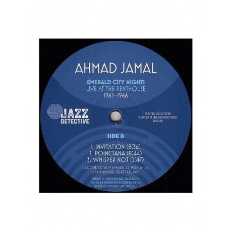 8435395503539, Виниловая пластинка Jamal, Ahmad, Emerald City Nights: Live At The Penthouse 1965 - 1966 - фото 8