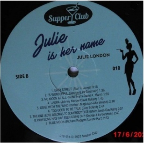 Julie London - Julie Is Her Name (8435723700258) виниловая пластинка - фото 4