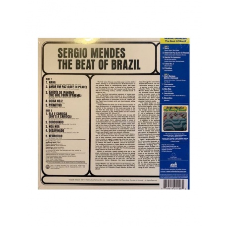 0819514011965, Виниловая пластинка Mendes, Sergio, The Beat Of Brazil (coloured) - фото 2