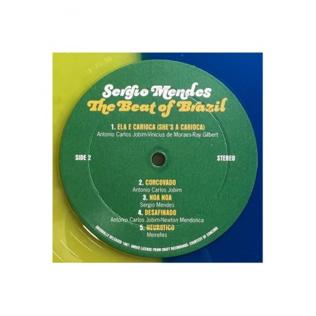 0819514011965, Виниловая пластинка Mendes, Sergio, The Beat Of Brazil (coloured) - фото 8