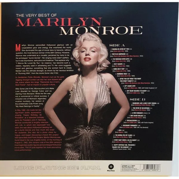 8436559469876, Виниловая пластинка Monroe, Marilyn, The Very Best Of - фото 2