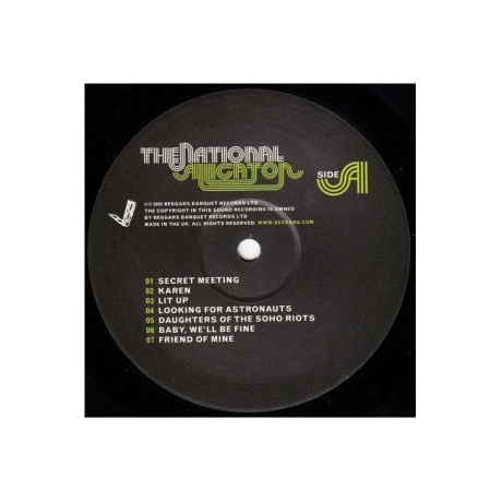 The National - Alligator (0607618024116) виниловая пластинка - фото 3