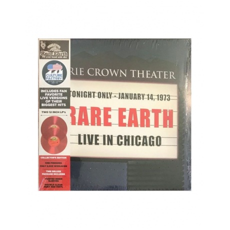 0819514011736, Виниловая пластинка Rare Earth, Live In Chicago (coloured) - фото 1