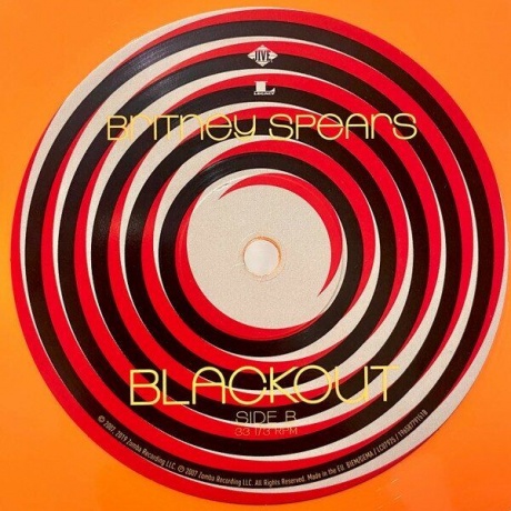 0196587791513, Виниловая пластинка Spears, Britney, Blackout (coloured) - фото 7