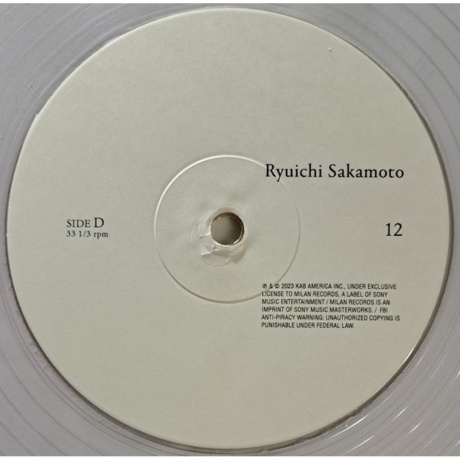 Ryuichi Sakamoto - 12 (coloured) (0196587898212) виниловая пластинка - фото 5