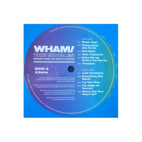 0196587116712, Виниловая пластинка Wham!, The Singles: Echoes From The Edge Of Heaven (coloured) - фото 5