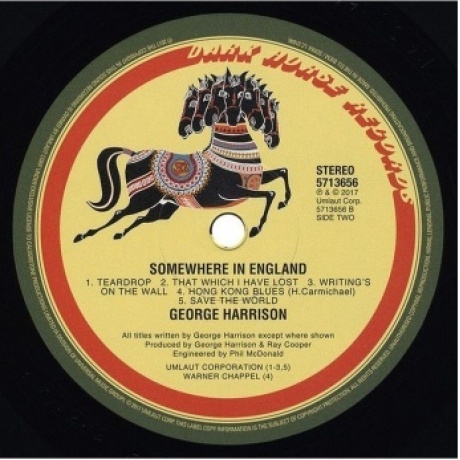 George Harrison - Somewhere In England (0602557136562) виниловая пластинка - фото 6