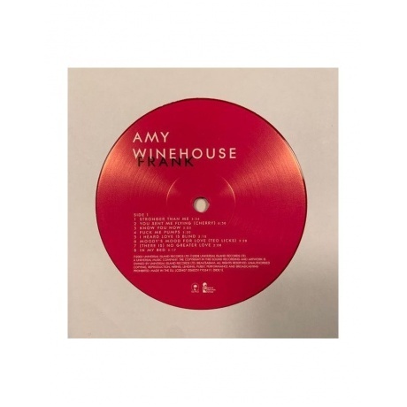 Amy Winehouse - Frank (0602517762411) виниловая пластинка - фото 5