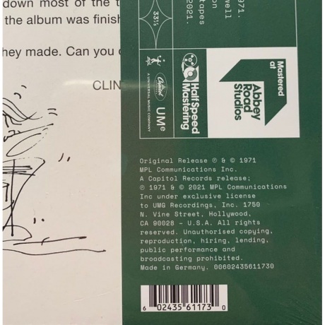 Paul McCartney - Wild Life (Half Speed) (0602435611730) виниловая пластинка - фото 8