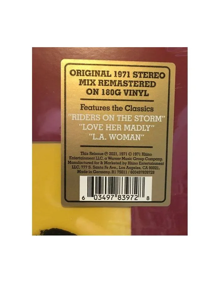 0603497839728, Виниловая пластинка DOORS,THE, L.A. WOMAN - фото 4