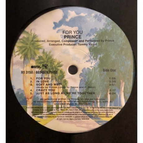 Prince - For You (0603497839452) виниловая пластинка - фото 4