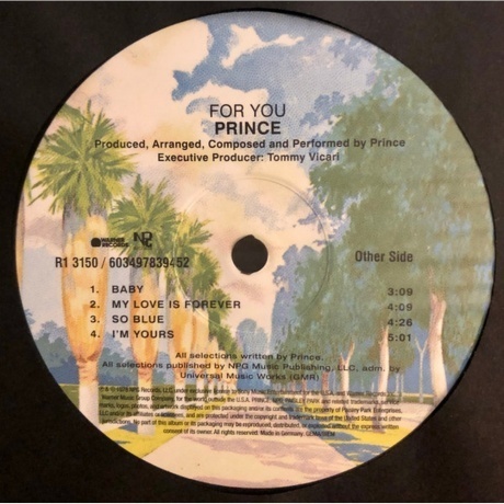 Prince - For You (0603497839452) виниловая пластинка - фото 5