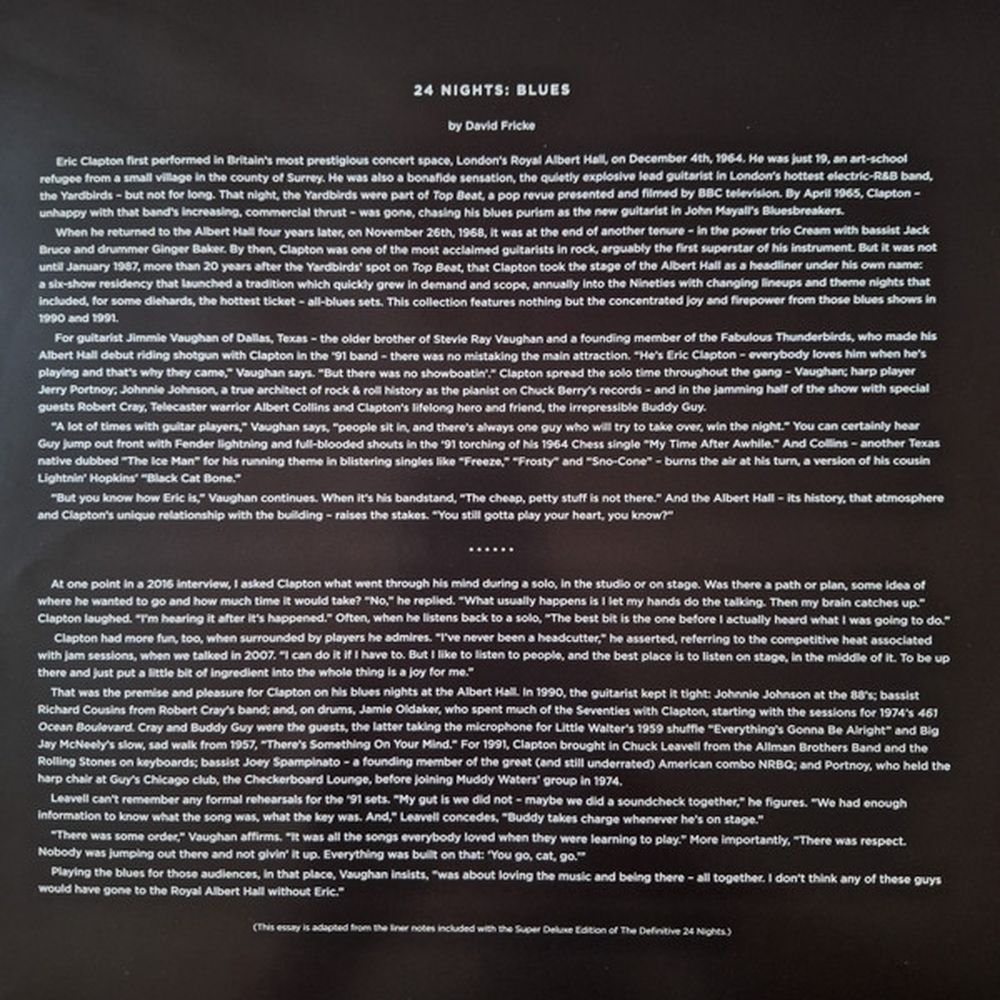 0093624866428, Clapton, Eric, 24 Nights: Blues виниловая пластинка - фото 9