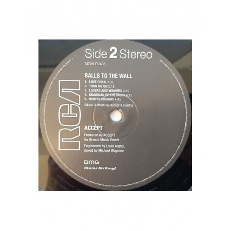 Accept - Balls To The Wall (8719262013384) виниловая пластинка - фото 3