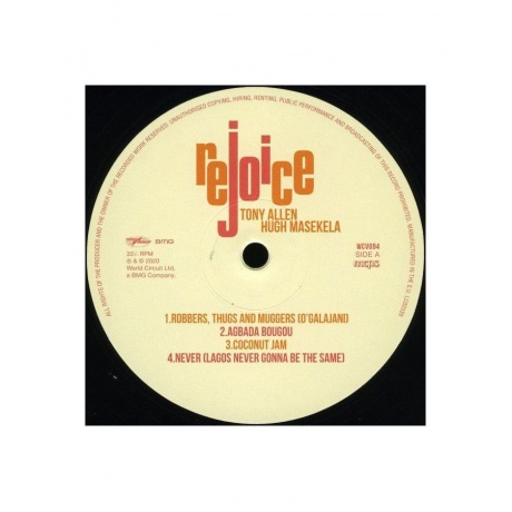 Виниловая пластинка Allen, Tony; Masekela, Hugh, Rejoice (4050538557497) - фото 3