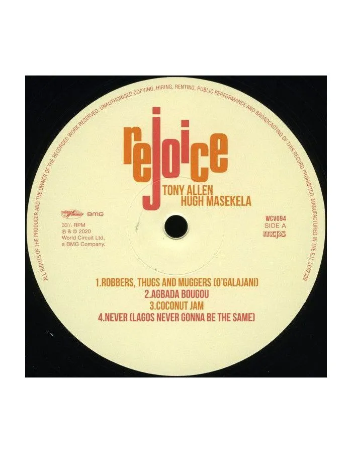 Виниловая пластинка Allen, Tony; Masekela, Hugh, Rejoice (4050538557497) - фото 3