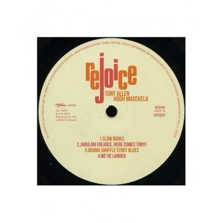Виниловая пластинка Allen, Tony; Masekela, Hugh, Rejoice (4050538557497) - фото 4