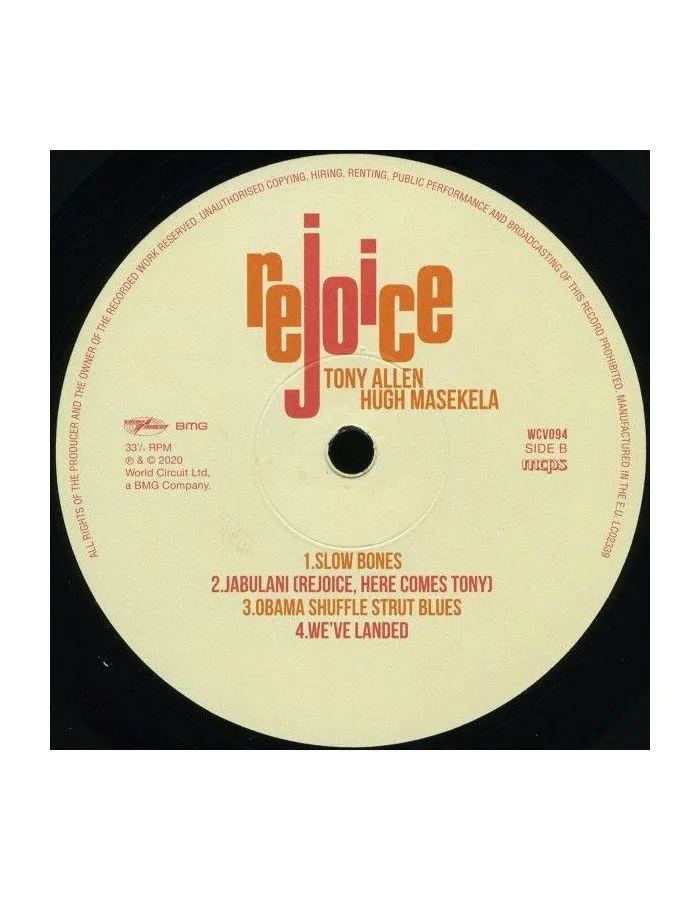 Виниловая пластинка Allen, Tony; Masekela, Hugh, Rejoice (4050538557497) - фото 4