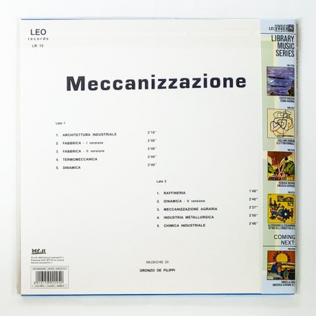 Виниловая пластинка De Filippi, Oronzo, Meccanizzazione (8016158022940) - фото 4