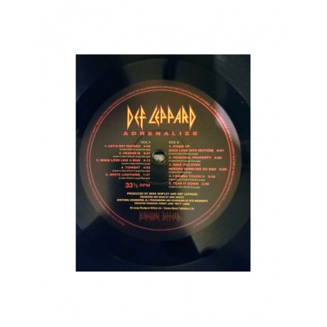 Виниловая пластинка Def Leppard, Adrenalize (0602567313816) - фото 3