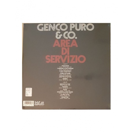 Виниловая пластинка Genco Puro &amp; Co., Areadi Servizio (coloured) (8016158024647) - фото 2