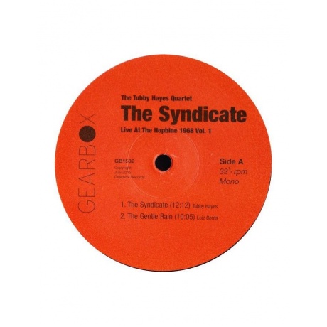 Виниловая пластинка Hayes, Tubby, The Syndicate: Live At The Hopbine 1968 (5065001717307) - фото 3
