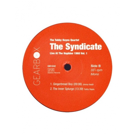 Виниловая пластинка Hayes, Tubby, The Syndicate: Live At The Hopbine 1968 (5065001717307) - фото 4