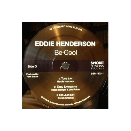 Виниловая пластинка Henderson, Eddie, Be Cool (0888295692854) - фото 8