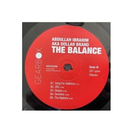 Abdullah Ibrahim - The Balance (5060708610326) виниловая пластинка - фото 7