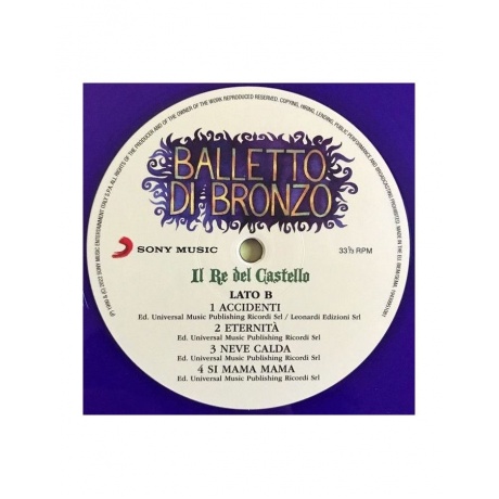 Виниловая пластинка Il Balletto Di Bronzo, Il Re Del Castello (coloured) (0194399510810) - фото 4