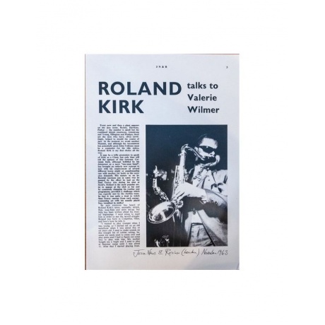 Виниловая пластинка Kirk, Roland, Live At Ronnie Scott's 1963 (4571524500407) - фото 4