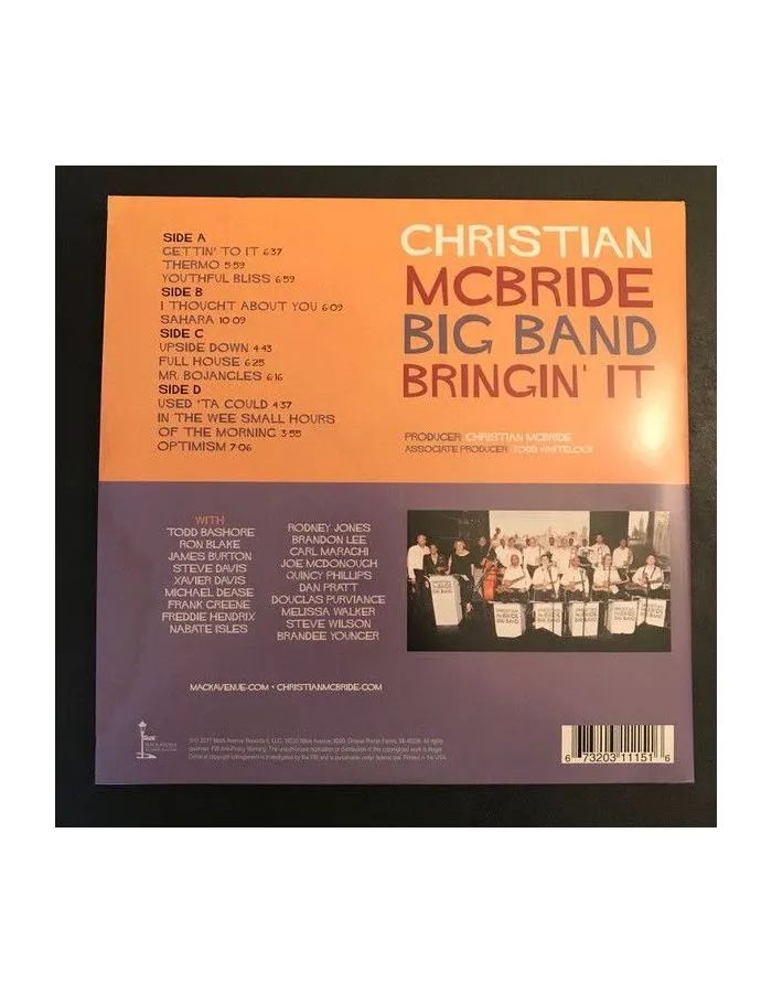 Виниловая пластинка McBride, Christian, Bringin' It (0673203111516) - фото 2