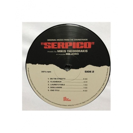 Виниловая пластинка OST, Serpico (Mikis Theodorakis) (3700604723776) - фото 6