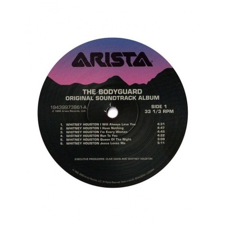 OST - The Bodyguard (Various Artists) (coloured) (0194399738610) виниловая пластинка - фото 6