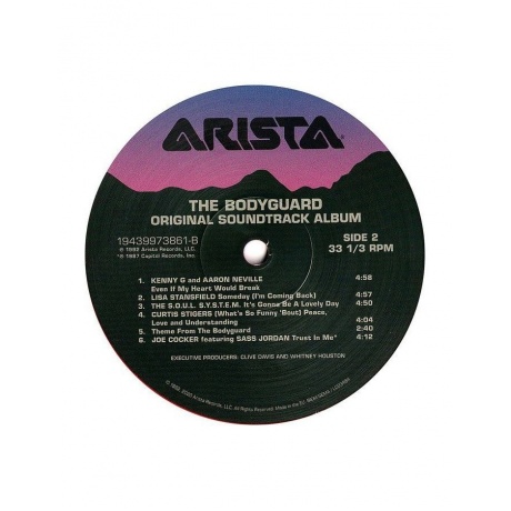 Виниловая пластинка OST, The Bodyguard (Various Artists) (coloured) (0194399738610) - фото 8