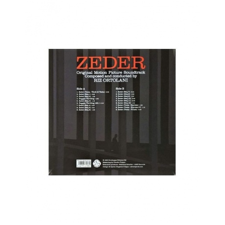 Виниловая пластинка OST, Zeder (Riz Ortolani) (8016158315844) - фото 2