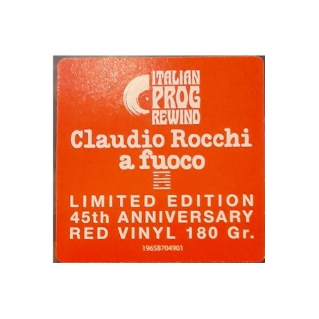 Виниловая пластинка Rocchi, Claudio, A Fuoco (coloured) (0196587049010) - фото 2