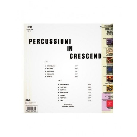 Giuliano Sorgini - Percussioni In Crescendo (8016158023244) виниловая пластинка - фото 2